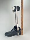 Metal Leather Afo Brace 8.5 Men's Ankle Foot Orthosis Right Black Polio Hinged