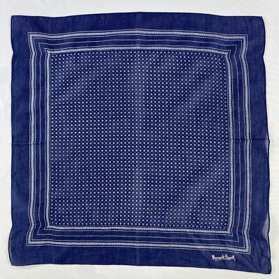 Lenço de pescoço vintage Margaret Howell bolso quadrado bandana - Imagem 1 de 4