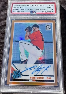 Luis Ortiz 2019 Panini Optic RR radiocontrol automático #LO PSA 9 ¡Como nuevo! 💎 Foto 1 de 2