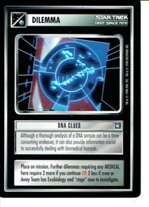 STAR TREK CCG DS9 RARE CARD DNA CLUES lp - Picture 1 of 1