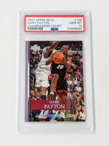 2007-08 Upper Deck Championship Court #156 Gary Payton PSA 10 Miami Heat POP 3