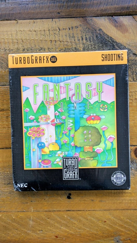 NEW ✹ Fantasy Zone TurboGrafx 16 ✹ Turbo Grafx Game FACTORY SEALED ✹ USA Version - Image 1 of 3