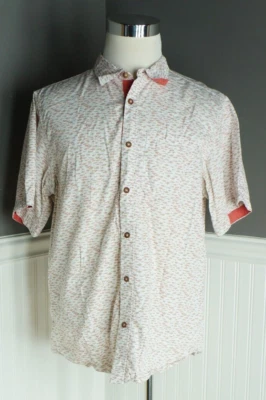 Mountain Khakis Men's L Fish Print Contrasting Trim Short Sleeve Button Up - Image 1 of 4