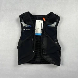 Salomon Active Skin 8 Running Vest With Flasks Black Medium - Picture 1 of 2