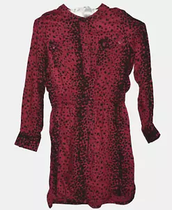 VINCE NEW KIDS GIRLS NWT SIZE S 6 7 WINE BLACK LONG SLEEVE DRESS STYLE VNCYG0815 - Picture 1 of 10
