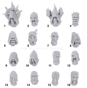 Necromunda Cawdor Head Upgrade Forge World Bretonnia Chaos Warhammer 40K Bitz - Bild 1 von 16
