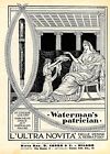1930 * Pubblicità Originale "Waterman's Patrician, In 5 Colori, Ditta Rag. D. Ca