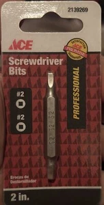 ACE Screwdriver Bits double ended 2"  (2139269)  *New* Square - Picture 1 of 3