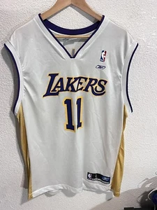 Vintage Reebok NBA Los Angeles Lakers Karl Malone #11 Jersey Size XL - Picture 1 of 6