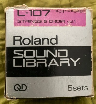 Roland Sound Library  L-107 5 Sets #041-#045 Strings & Choir No. 1 - Image 1 of 4