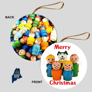 FISHER PRICE LITTLE PEOPLE Weihnachtsschmuck - Sammlerstück Vintage Mattel Spielzeug - Bild 1 von 1