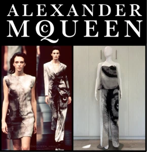 Conjunto de pasarela con estampado de ojos Givenchy de Alexander McQueen S/S 1999, grande - Imagen 1 de 24