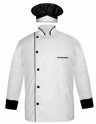 Chef Coat Full Sleeves Jacket Single breasted Restaurant Kitchen Uniform for Men - Image 1 of 2