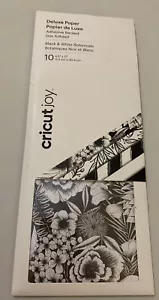 Cricut Joy Adhesive-Backed Deluxe Paper 4.5"X12" 10/Pkg Black & White Multi - Picture 1 of 2