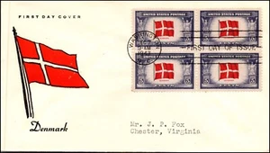 Scott 920 - 5 Cents Denmark - Fidelity FDC - Typed Address Block Planty - 920-2 - Picture 1 of 2