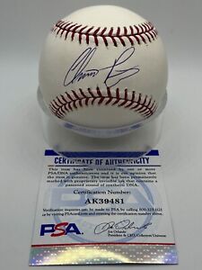 Chris Perez Cardinals Indians Dodgers Signed Autograph Official Baseball PSA DNA