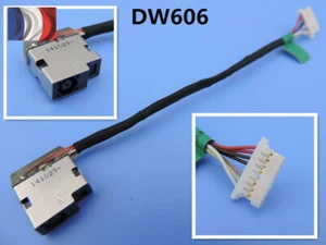 POWER HP 15-AC185NR 799736-F57 813945-001 TPN-C125 DC POWER JACK w/ CABLE - Photo 1/1