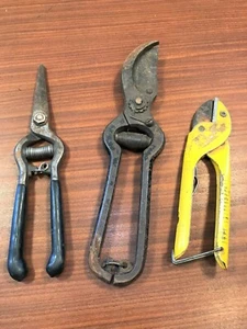 3 Vintage Hand Pruners Gardening Tools   - Picture 1 of 9
