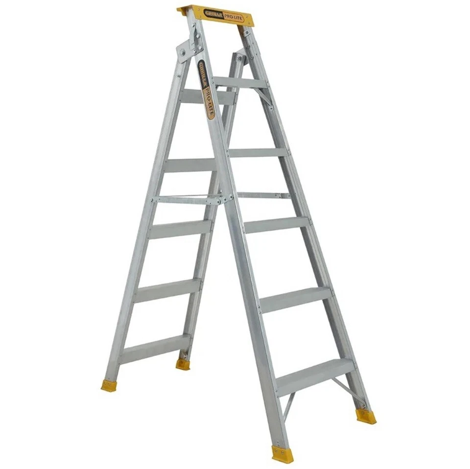 Gorilla 1.75-3.14M 150KG Pro-Lite Aluminium Dual Purpose Ladder DM006-PRO