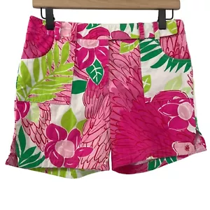Pantaloncini Vintage Lilly Pulitzer Ragazza 14 Chiusura Gancio e Barra Porte di Caw *LEGGI - Foto 1 di 8