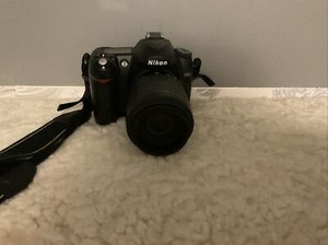 Nikon D D50 6.1MP Digital SLR Camera - Black  Af LD 55-200 1:4-5 Macro 52