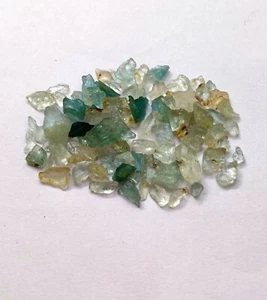 Lote de 20 piedras preciosas ásperas sueltas de aguamarina azul 100 % natural Crt - Imagen 1 de 1