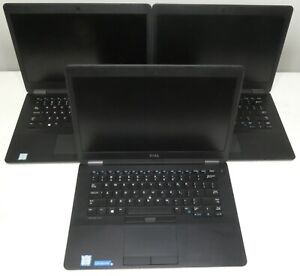 Lot of 3 Dell Latitude E7470 Core i5-6200U 2.30GHz 8GB DDR4 RAM Laptops NO HDDs