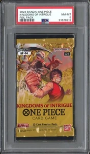 2023 One Piece KINGDOMS OF INTRIGUE OPO4 Foil Pack PSA 8 - Picture 1 of 2