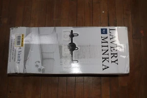 Minka Lavery 3-Light Vanity Light with Clear Hammered Glass Matte Black 23.25" - Picture 1 of 3