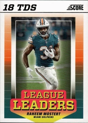 2024 Score Football League Leaders #LL-RMT - Raheem Mostert - Dolphins - Image 1 of 2