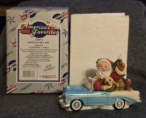 Enesco America's Favorites, Santa in Bel Air Car Convertible With Dog, 548014 - Picture 1 of 18
