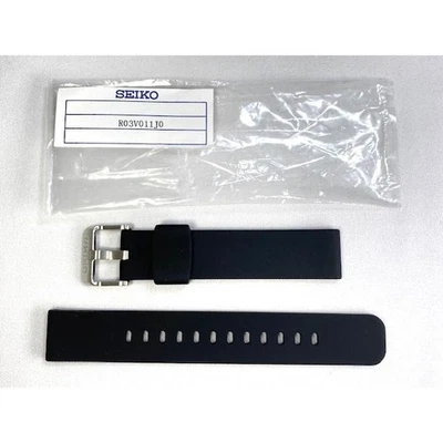 SEIKO Genuine Black Watch strap Band 18mm R03V011J0 for SRPG71K1 4R36-09M0 - Image 1 of 4