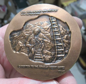 Israel Bronze Barren Kokhba Expedition der Judäischen Wüste Höhle Medaille 59 mm - Bild 1 von 5