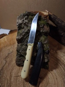Vintage: Kretanisches Stiefelmesser Messer Kreta Intarsien sehr scharf - Bild 1 von 12
