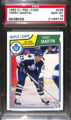 1983 O-PEE-CHEE #336 TERRY MARTIN PSA 10 GEM-MT 21488724  - Image 1 of 3