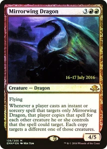 MTG FOIL Mirrorwing Dragon Prerelease Eldritch Moon  - Promo: Date Stamped #136s - Picture 1 of 1
