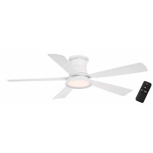 Hampton Bay Hawkspur 52" Ceiling Fan Matte White LED Light & Remote Low Profile - Picture 1 of 10