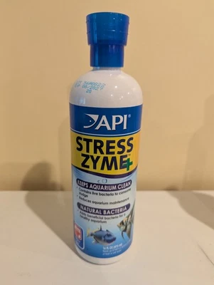 API Stress Zyme plus 16oz (473ml) Aquarium Bactria Treatment - Image 1 of 2