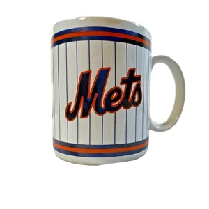 Vintage MLB New York Mets Logo weiß orange Kaffeebecher - Bild 1 von 4
