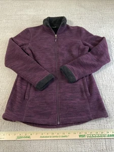 32 Degrees Heat Plum Purple LS Fleece Lined Jacket Womens Small - Picture 1 of 11