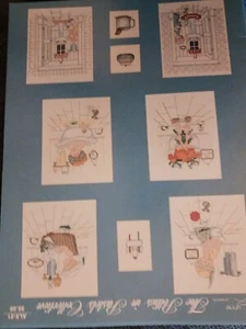 Alma Lynne The Potties in Pastels Collection ALX-21 Cross Stitch Bathroom Decor - Picture 1 of 2