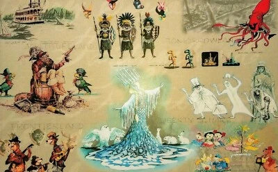 Póster Marc Davis Disney Haunted Mansion Pirates impresión acabado satinado 13x19 Foto 1 de 4