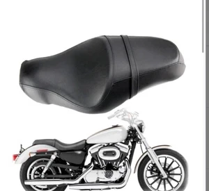 Asiento de moto para Harley Sportster 883 1200 2005-2023 conductor pasajero cuero - Imagen 1 de 8