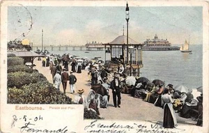 CPA ANGLETERRE ROYAUME UNI EASTBOURNE PARADE AND PIER (dos non divisé) - Picture 1 of 1