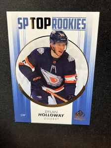 22-23 UD SP Authentic Hockey Blue Parallel SP Top Rookie TR-38 Dylan Holloway - Picture 1 of 2