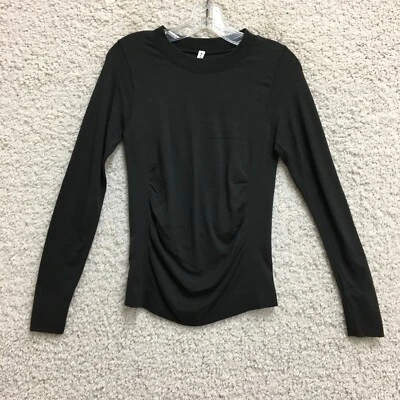 Camisa Top Athleta Pequeña Adulto Gris Capa Base Lana Manga Larga Pullover Mujer S Foto 1 de 4