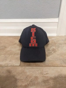 Volcom Spell out Logo Fitted Flexfit Cap Hat Navy Blue  - Picture 1 of 9