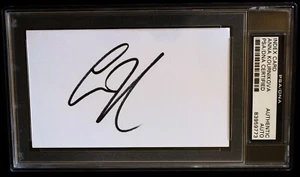 Anna Kournikova Signed Autographed 3x5 Inch Index Card Tennis Star Model PSA/DNA - Picture 1 of 1
