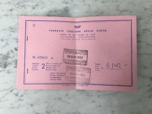 TWO OLD 1960S OLD TRAIN TICKETS OLD TICKET TRAIN - Picture 1 of 6