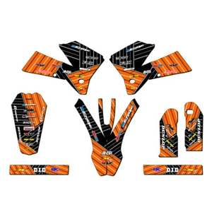 2006-2007 XC RACE SERIES Orange Senge Graphics Kit Compatible with KTM - Foto 1 di 4